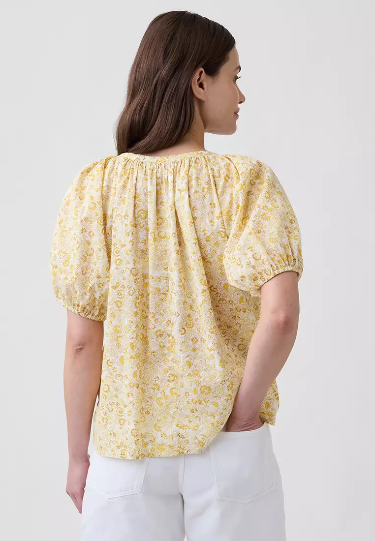Puff Short Sleeves Blouse