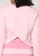 UniqTee pink Open Back Long Sleeves Top EBE64AAC5FF956GS_3