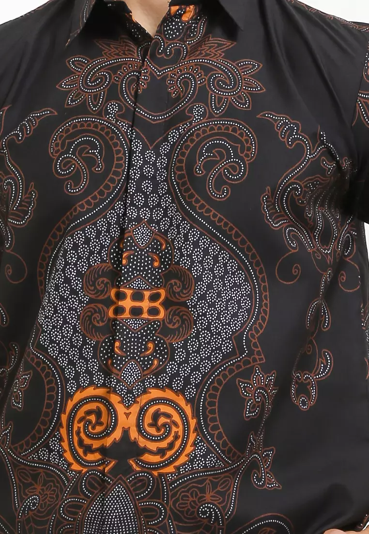 Abinawa Kemeja Batik Exclusive Premium Pria Casual Modern Lengan Pendek