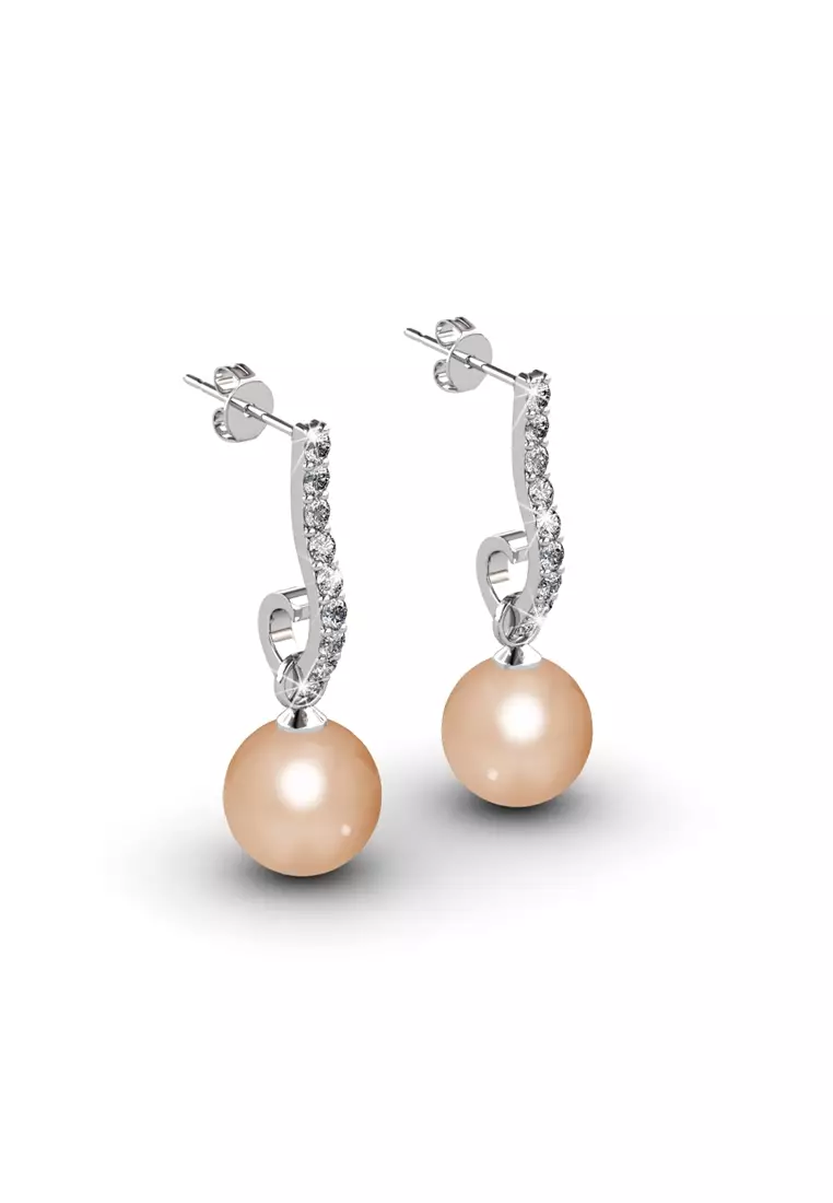 Sophie Pearl Set Earring - Anting Crystal Swarovski by Her Jewellery