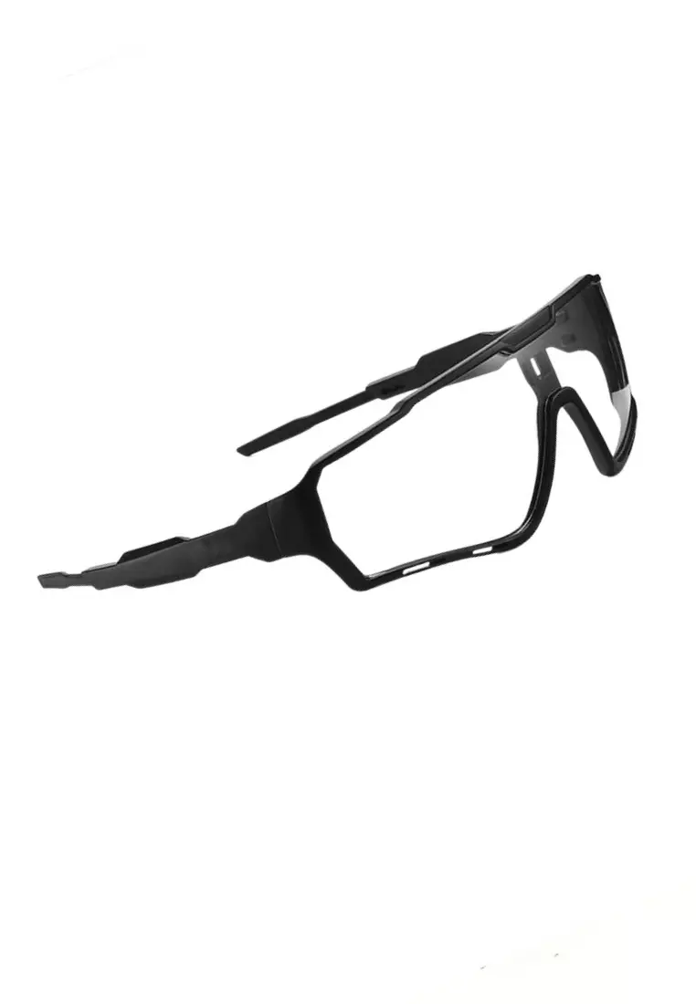 Issay Kacamata Sepeda Unisex Lensa Photochromic Sport Sunglassses Full Frame Material Polycarbonate ORIGINAL - Black