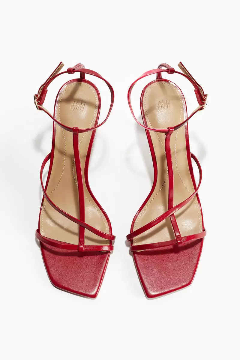 Heeled strappy sandals