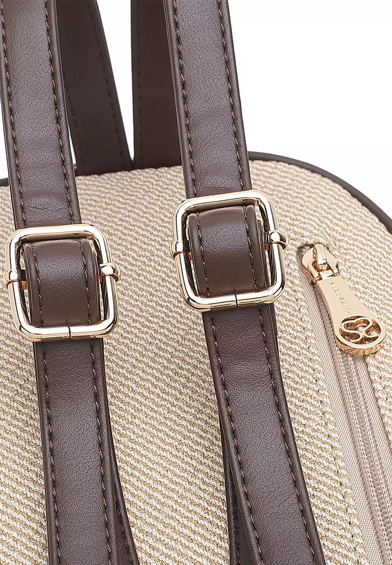 Women's Mini Backpack (Tas Ransel Wanita & Tas Punggung Wanita) - Krem