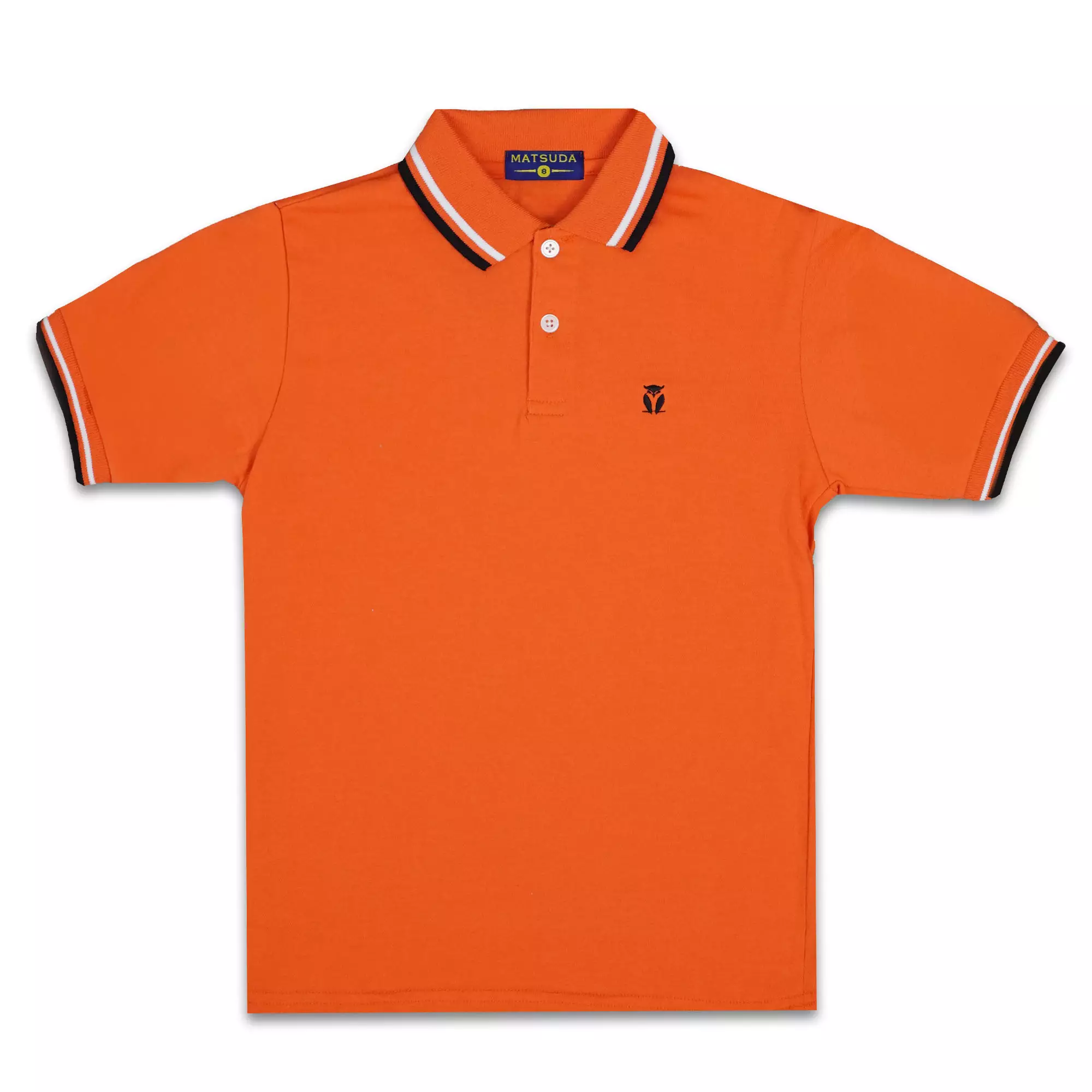 Matsuda baju kaos polo anak laki laki katun umur 2-12 Pierre Orange