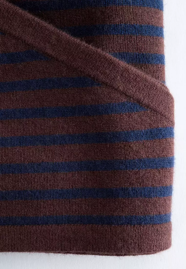 Silk-Cashmere Triangle Scarf