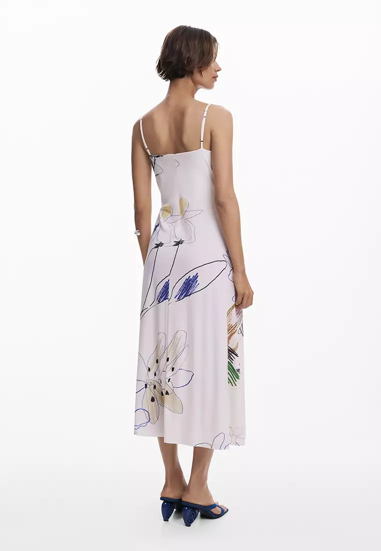 2-in-1 brushstroke dress