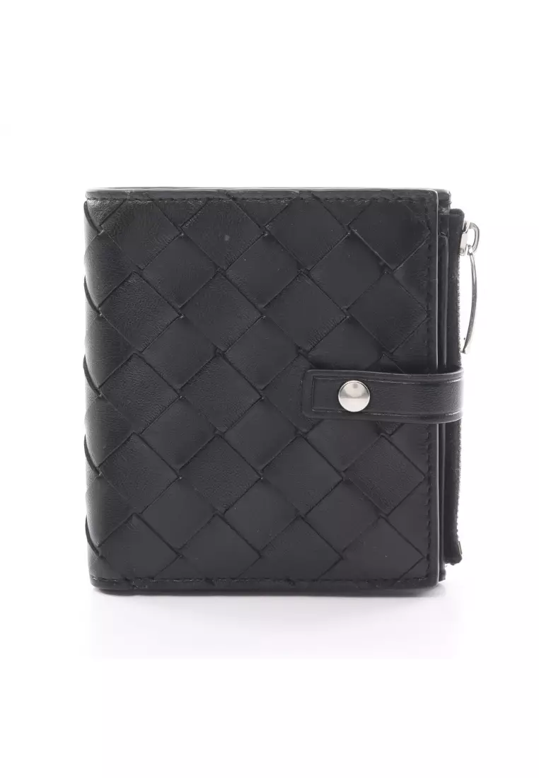 Bottega veneta intrecciato discount leather fold wallet