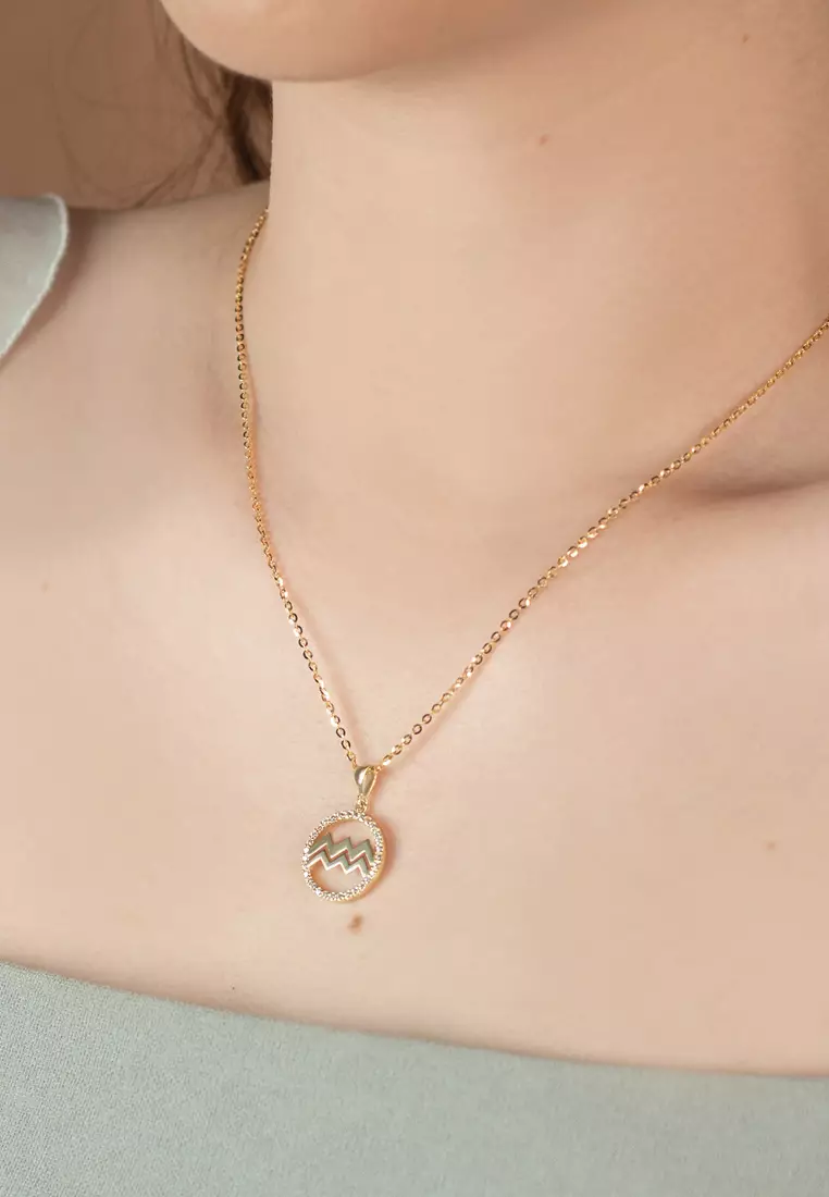 Aquarius Pendant 14k Gold