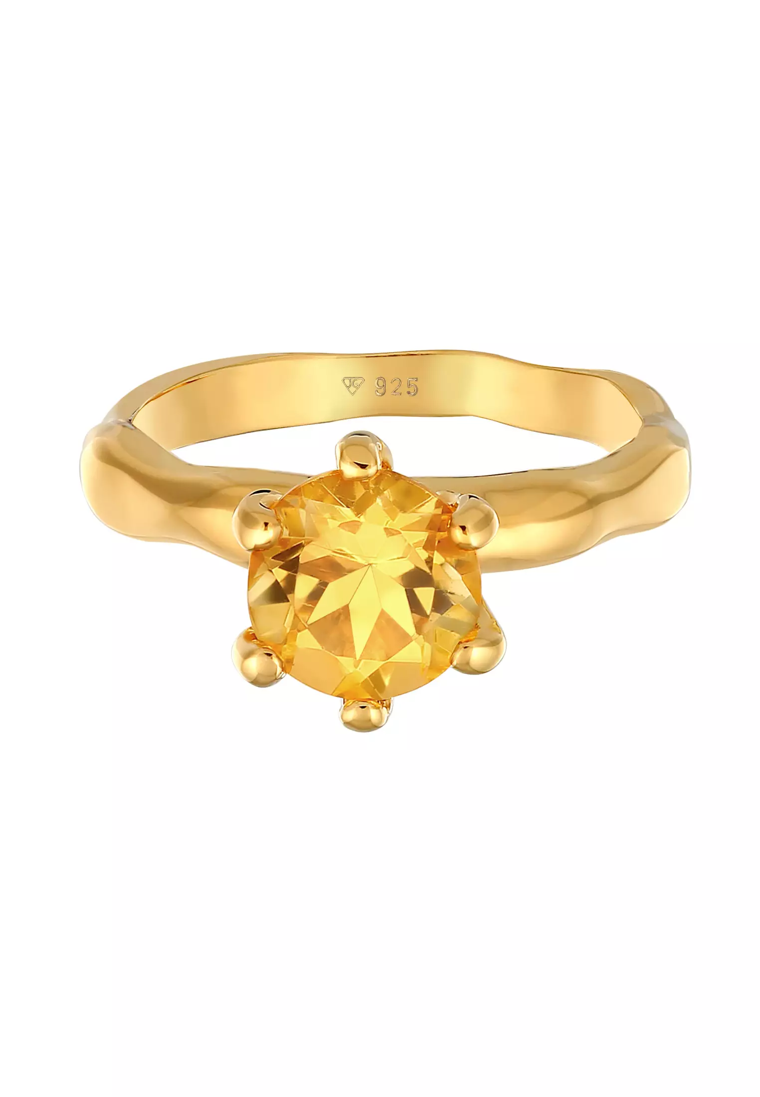 Solitaire sales citrine ring