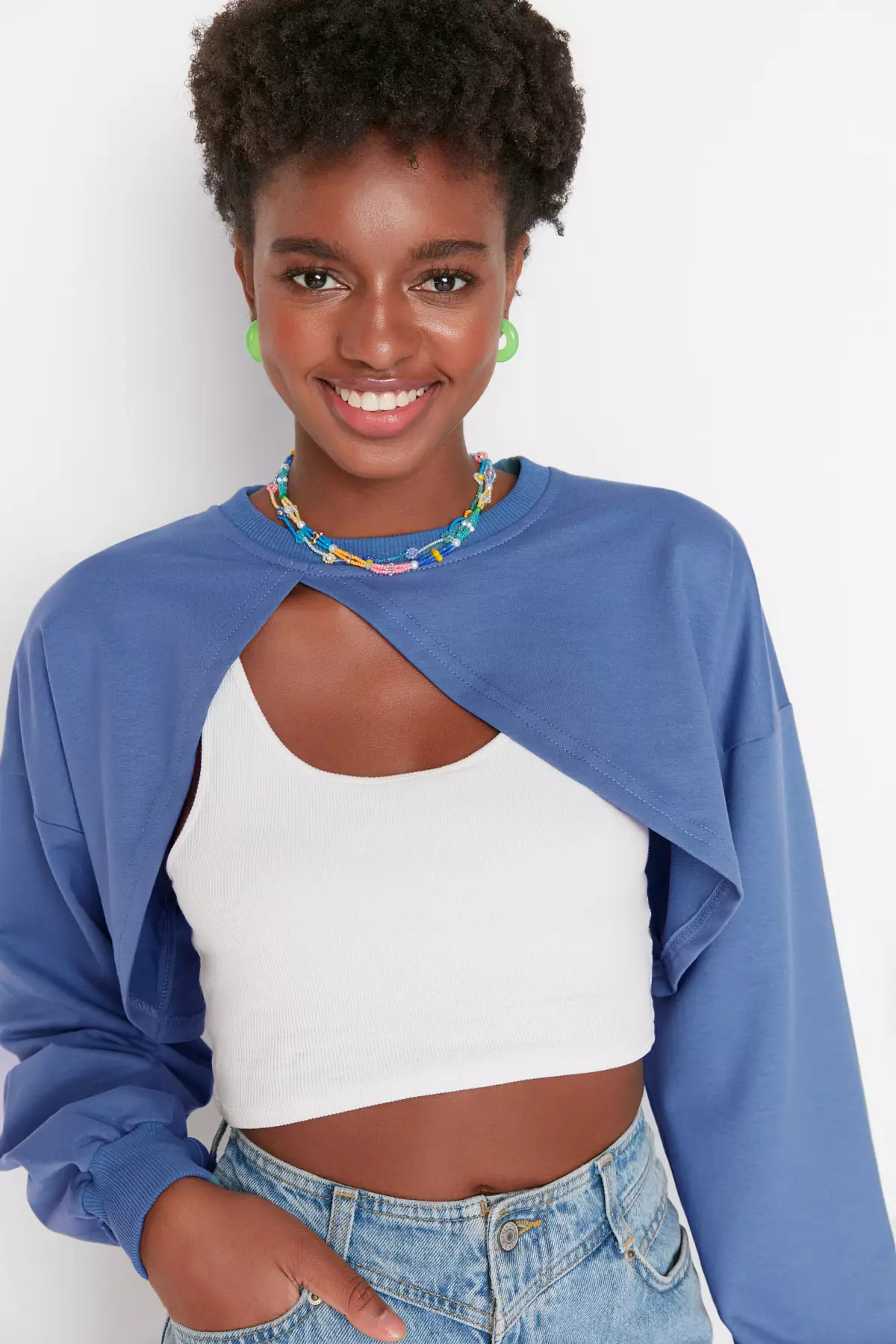 Super cropped sweatshirt new arrivals