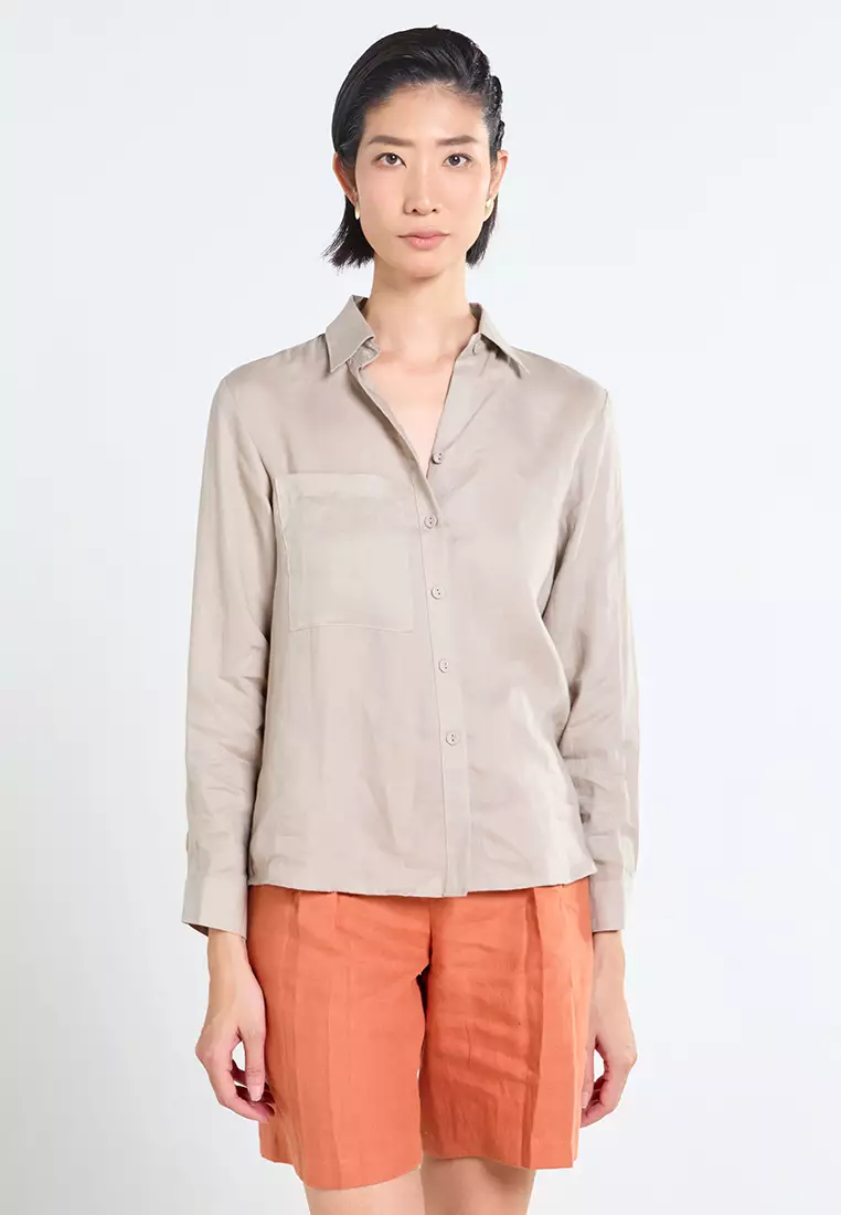 Casual Workwear Linen Shirt