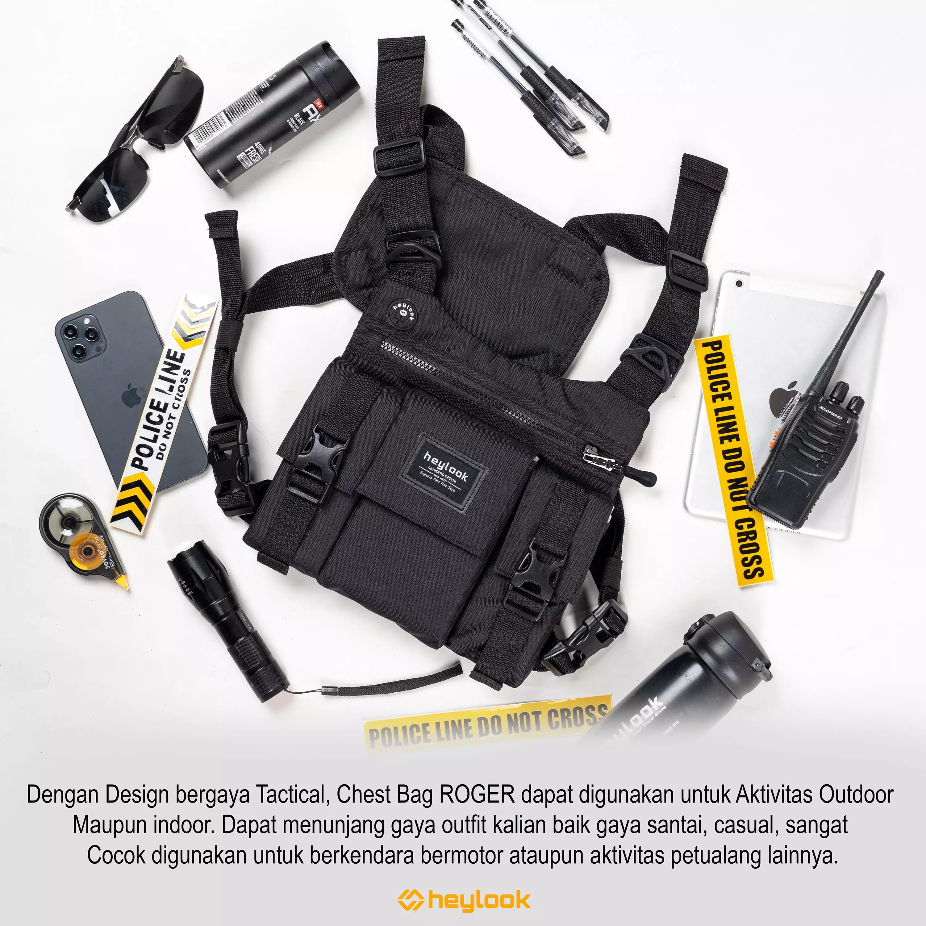 Promo HEYLOOK Official - Chest Bag Waterproof Raptor Tas Dada Tactical Rig  Bag Outdoor Diskon 62% di Seller HEYLOOK Official Store - HEYLOOK Official  Store - Kota Tangerang