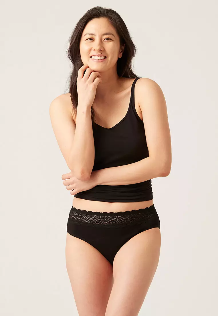 Buy Modibodi Modibodi Period Underwear Sensual Hi Waist Bikini  Heavy-Overnight Black 08/XS in Black 2024 Online