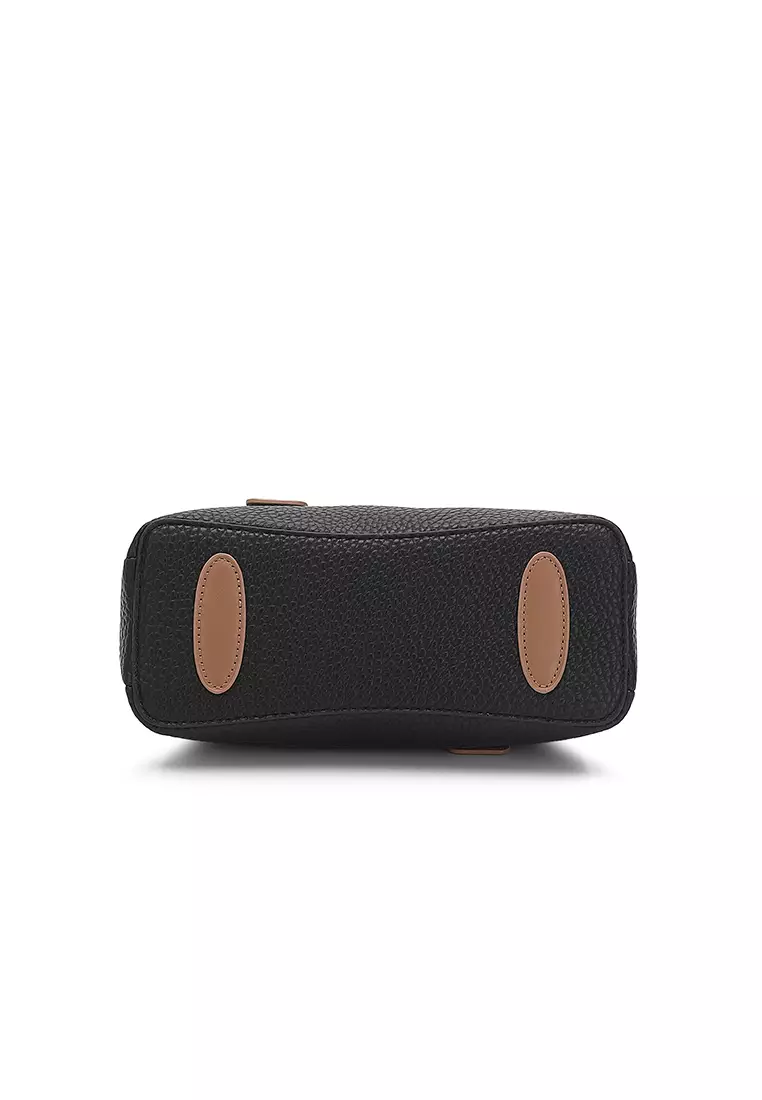 Women's Top Handle Bag / Sling Bag / Crossbody Bag - Black