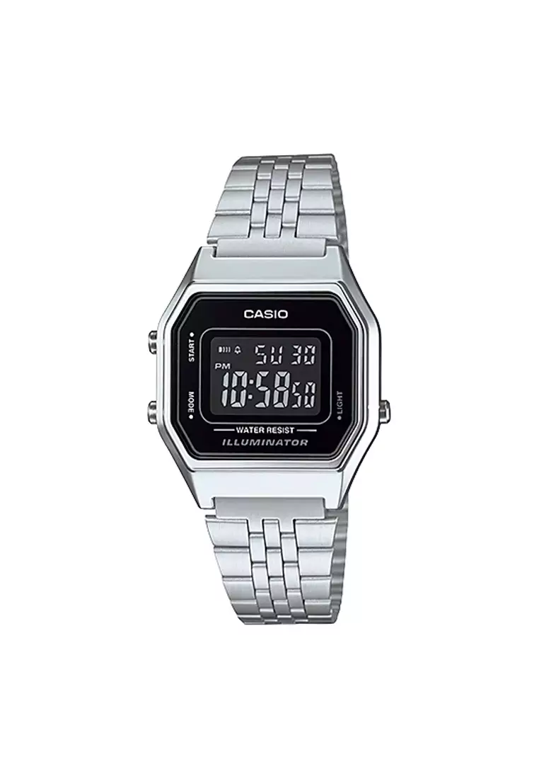 Casio vintage 2025 digital black