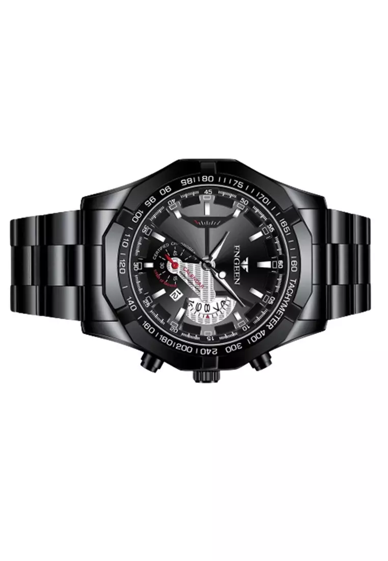 Jam Tangan Analog Pria Fashion Steel Quartz Watch Waterproof ORIGINAL