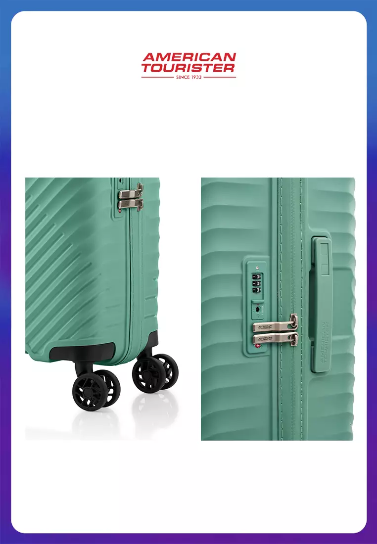 American Tourister Koper Hardcase Diazip Cabin 20 Inch TSA - Green