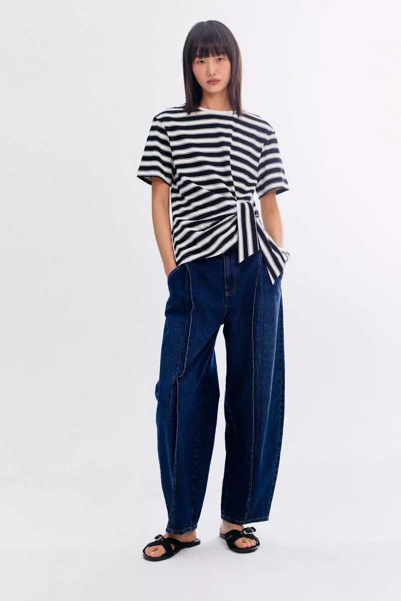 Tie-detail T-shirt