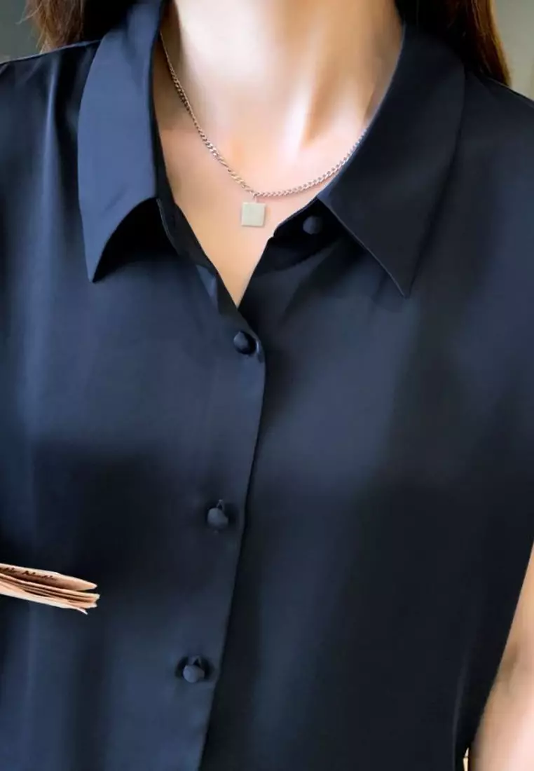 Plain Satin Blouses