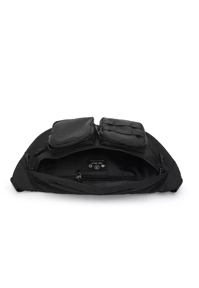 Men's Chest Bag / Sling Bag / Crossbody Bag - Black