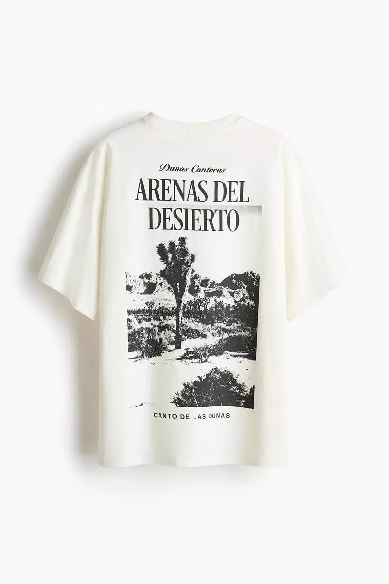 Oversized print-motif T-shirt