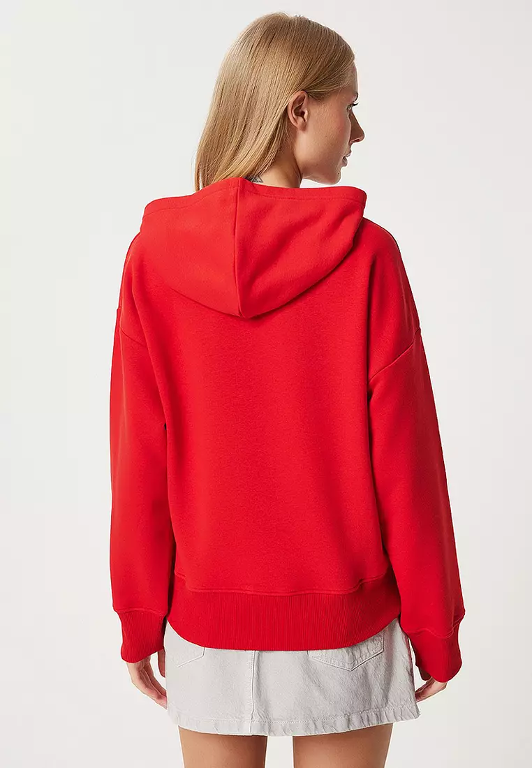 Hooded Raised Sweatshirt