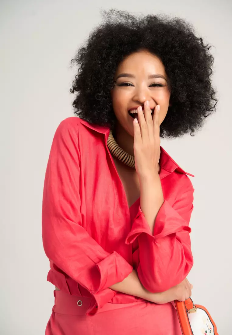 Fluorescent Pink Croptop