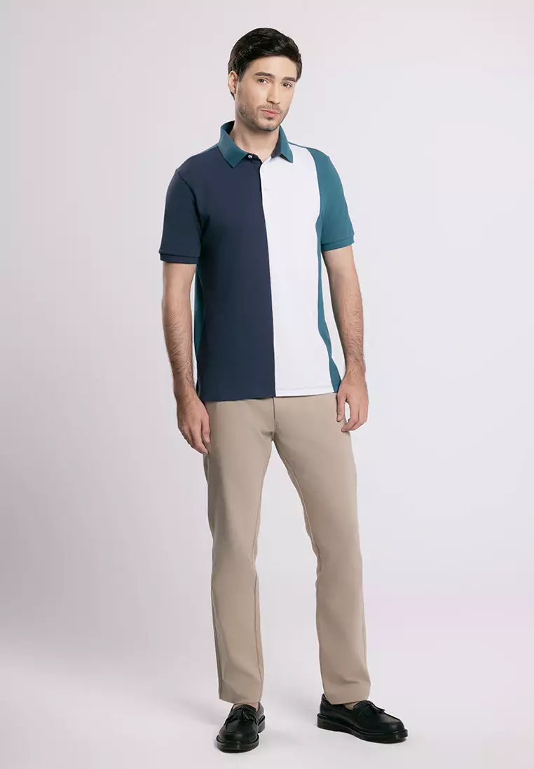 MOC - Kaos Polo Pria Lengan Pendek Reiss - Green