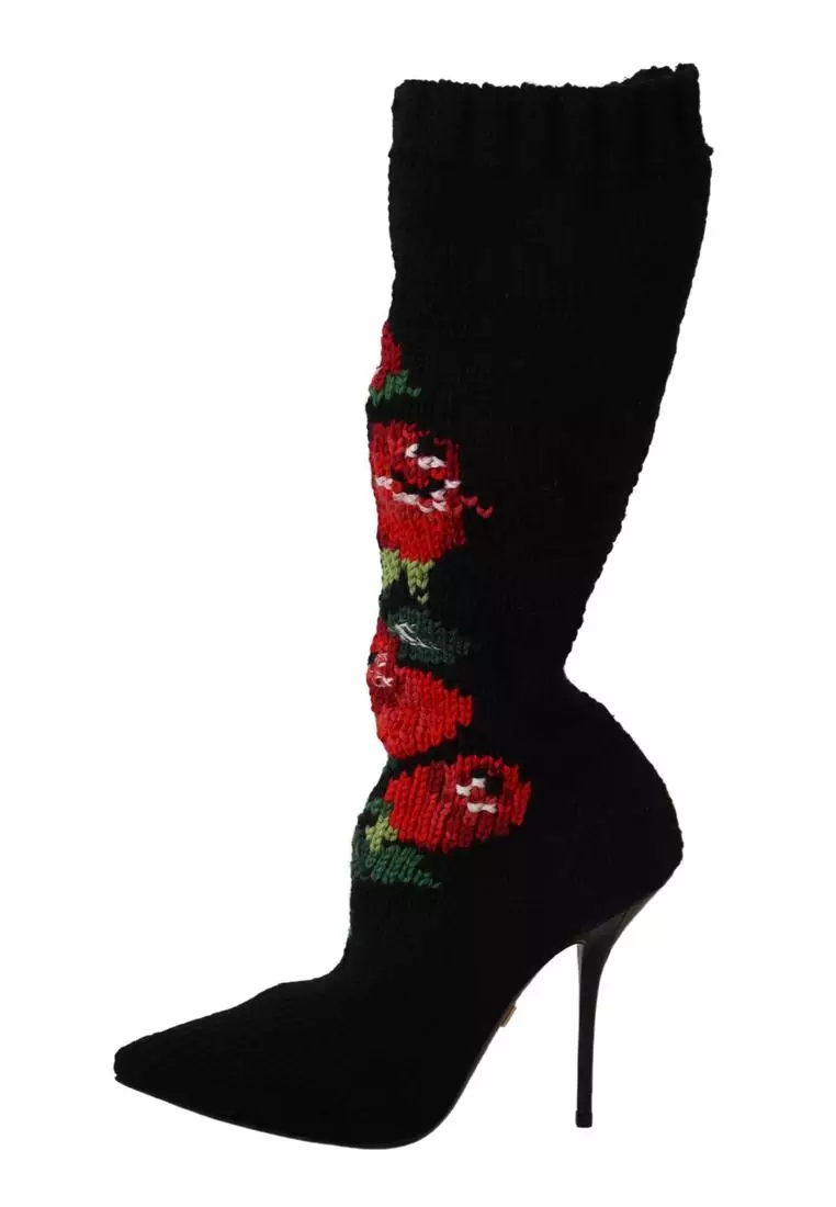 Red stretch clearance booties