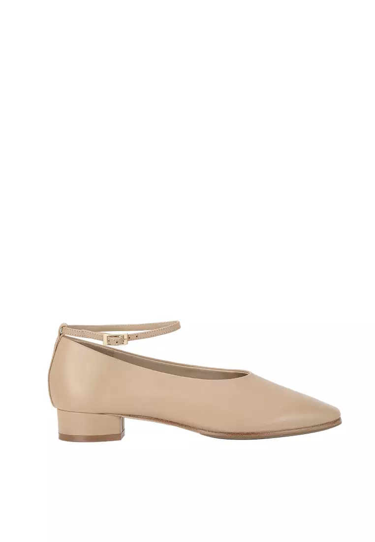 Discount on Beracamy  shoes - SKU: Beracamy Wide Round Ballet Heel - Toffee