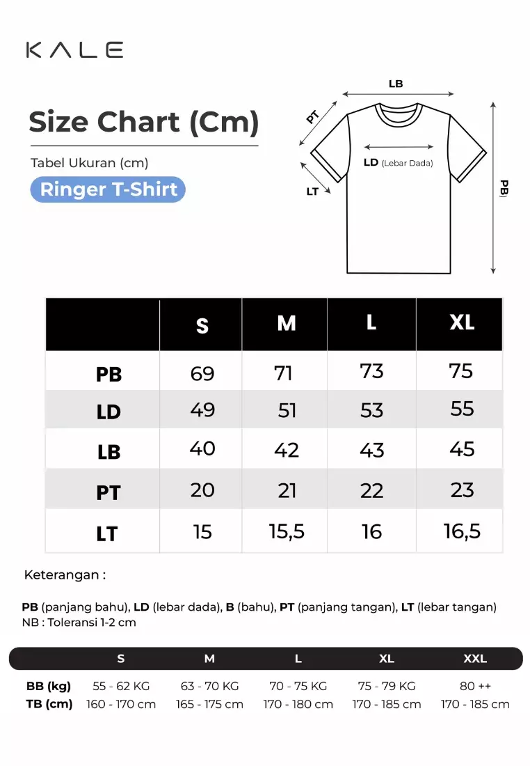 Kale Ringer White Navy / Cotton Cloudy / Kaos Boxy Fit / Kaos Korea / Atasan Kaos Pria / Kaos Basic Pria