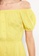 LC WAIKIKI yellow Boat Collar Straight Short Sleeve Women's Dress E5736AAAC7A2CDGS_4