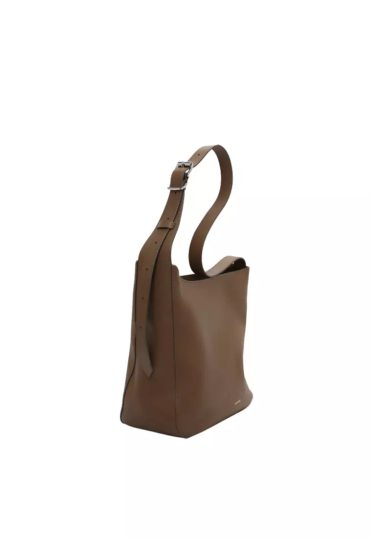 Asymmetric Shoulder Bag - Cacao