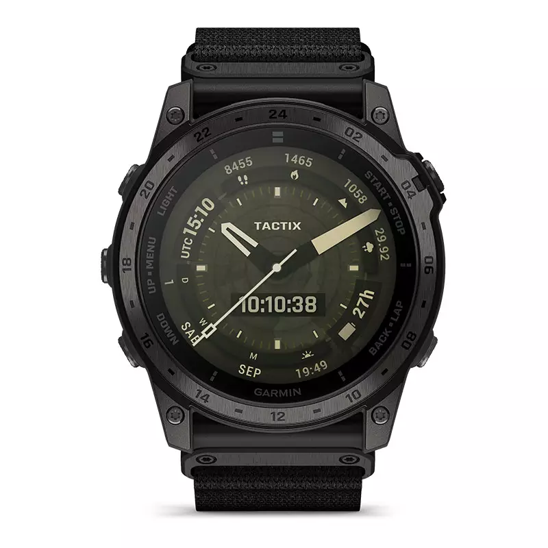 Jam Tangan Pria Garmin Tactix 7 010-02931-14 Smartwatch AMOLED Edition Digital Dial Black Nylon With Silicon Strap