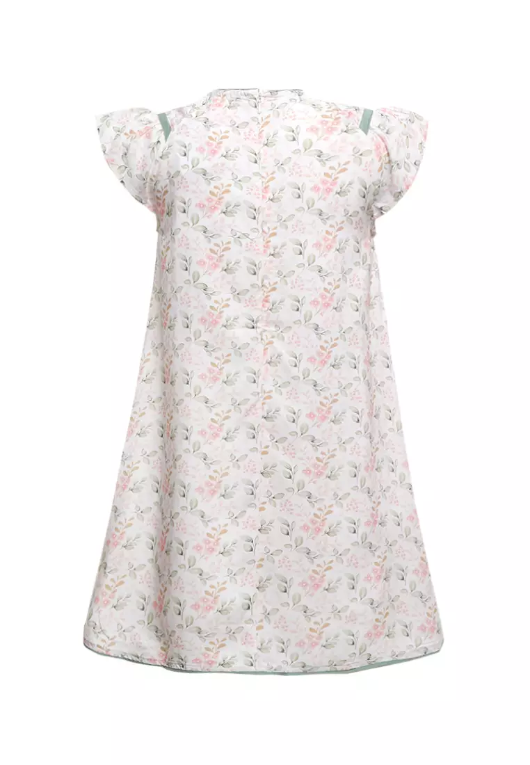 Dress Motif Dedaunan