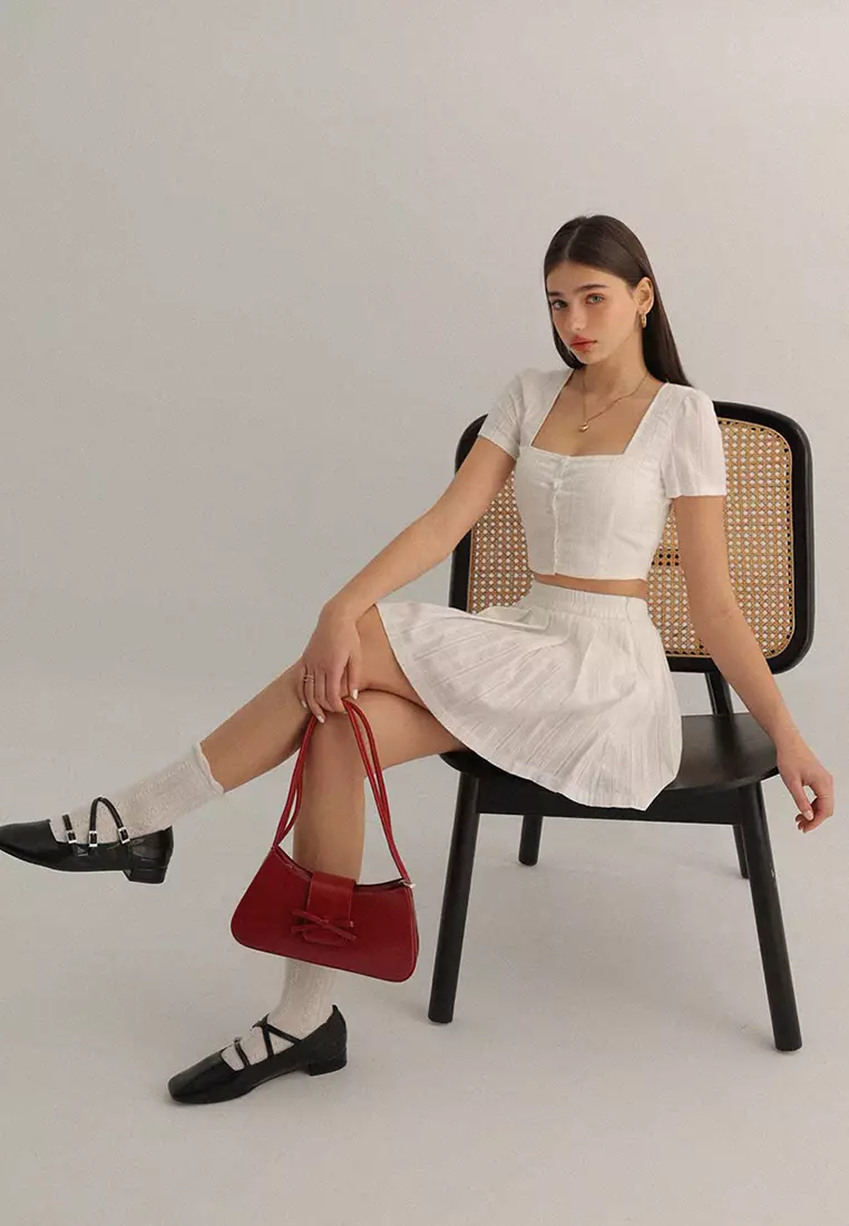 Sporty Chic Top and Skirt Set