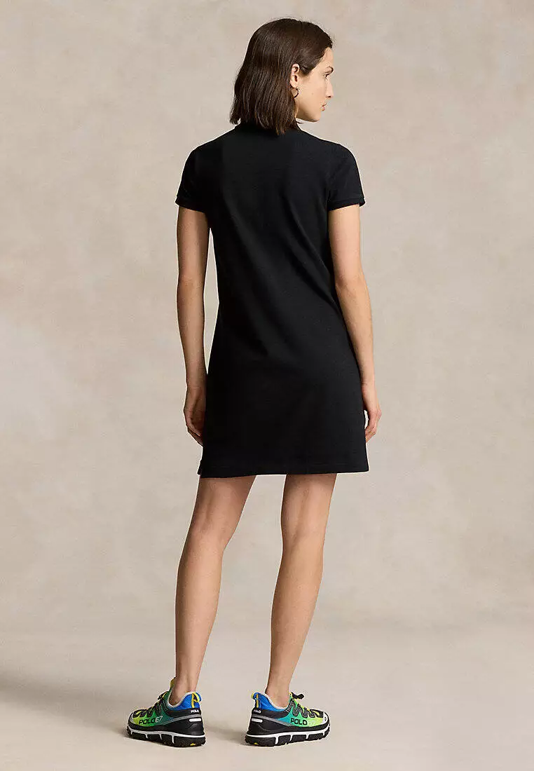 knee length dresses for ladies Ralph Lauren - Baby Girl Sleeveless Oxford Mesh Polo Dress With Embroidered  Hem, Carmel Pink main image 1