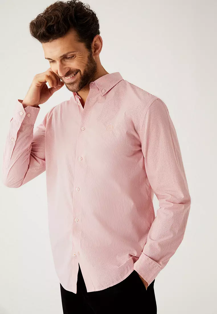 marks and spencer pink shirt