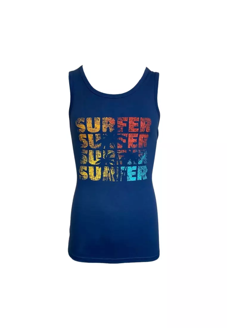 Nautical Azure Tank Top Swimwear For Men