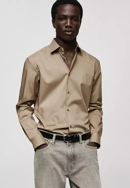 Regular-Fit Stretchable Shirt