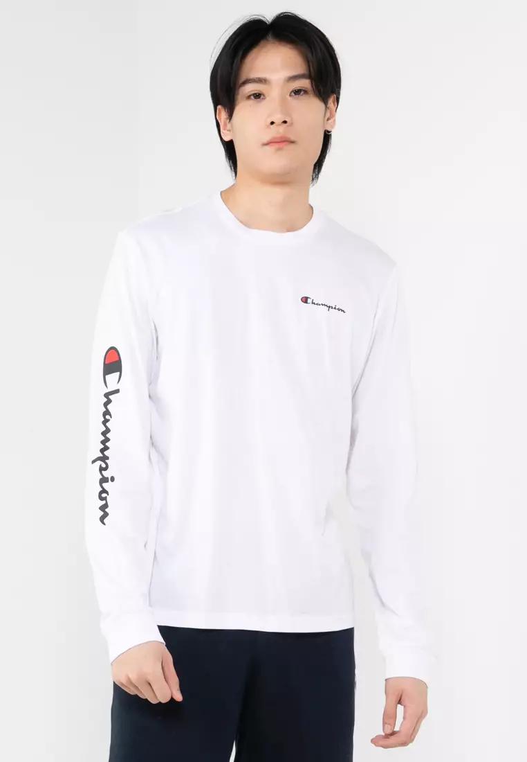 White long sleeve champion cheap