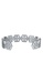 TORY BURCH silver Hex Frozen Logo Cuff (nt) 7E773ACB090345GS_2