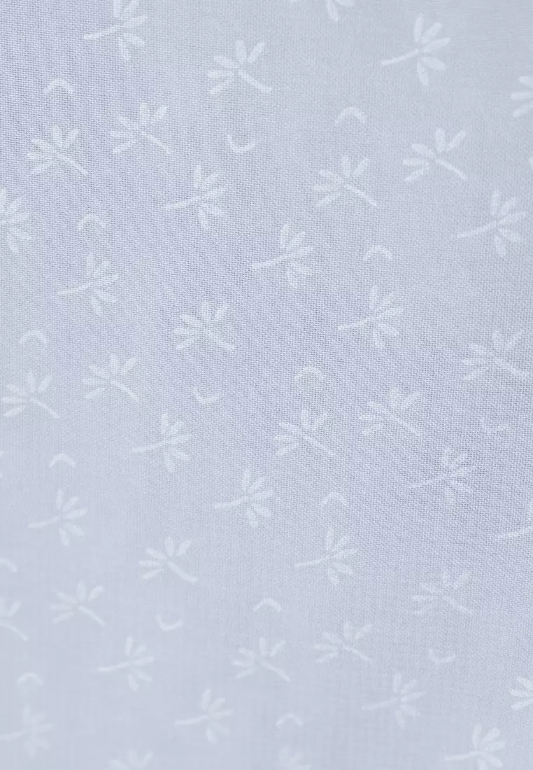 Rada Embossed Square | Hijab Polycotton Scarf Segiempat - Glacier Grey