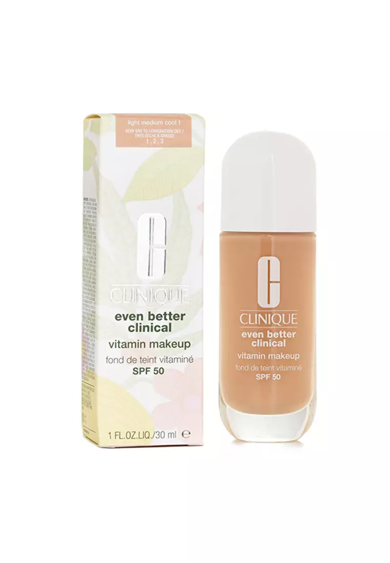 CLINIQUE - Even Better Clinical Vitamin MakeUp Foundation SPF 50 - # 1 Light Medium Cool 30ml