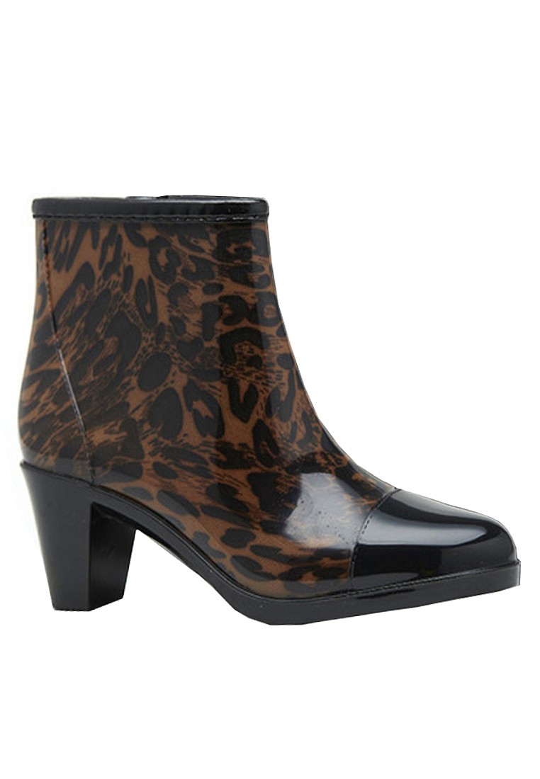 VANSA Colourblock Mid Heel Rain Boots VSW-R1613
