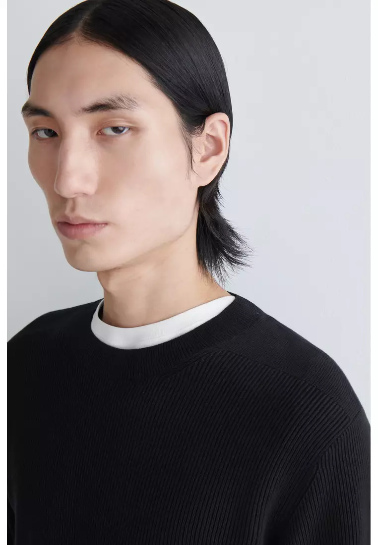 COTTON CREW-NECK JUMPER