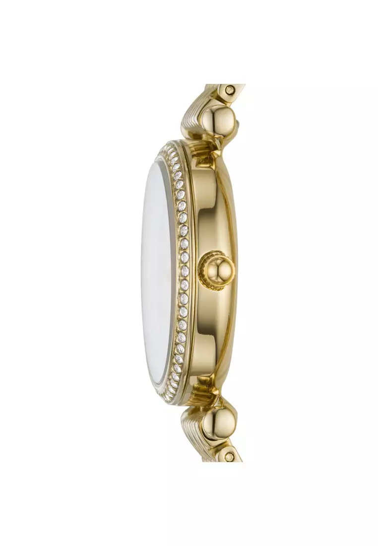 Carlie Mini Three-Hand Gold-Tone Stainless Steel Watch ES4735