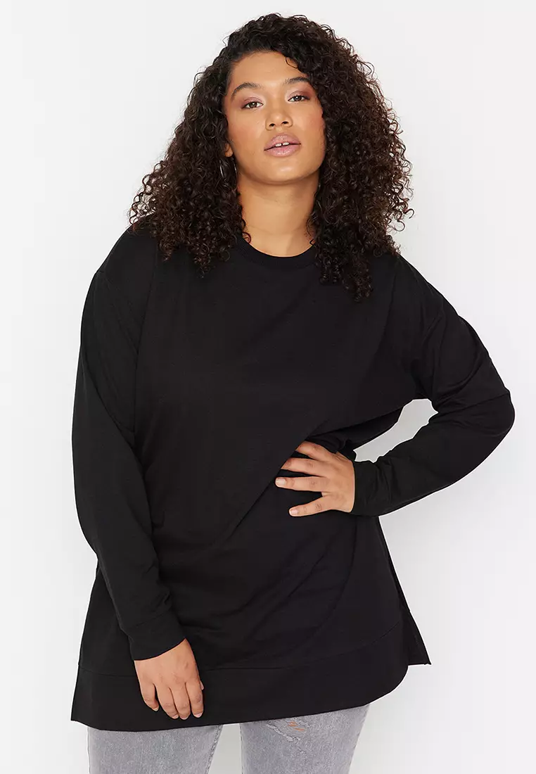Thin shop black sweatshirt