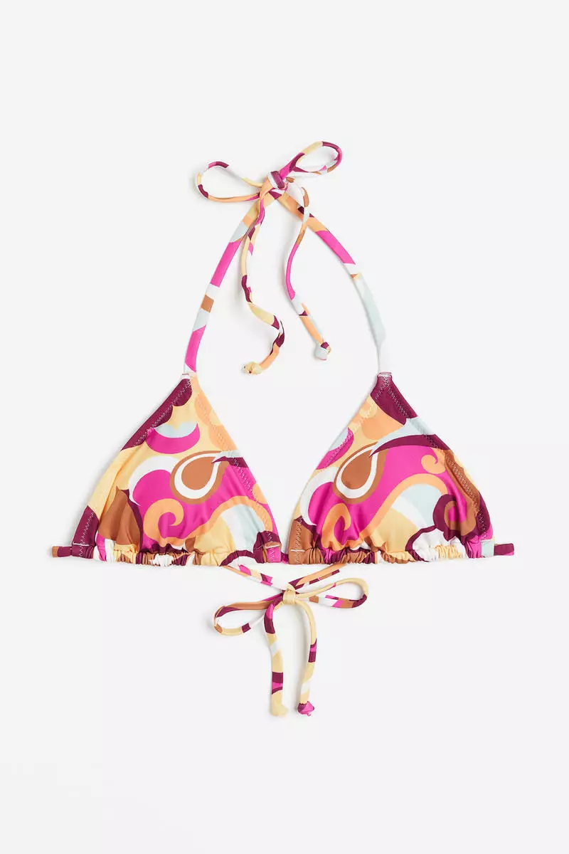 Padded triangle bikini top