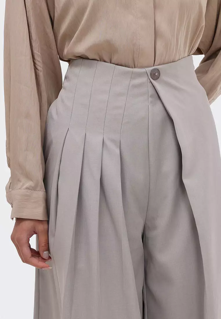 Ria Miranda Ash Grey Kilah Pants